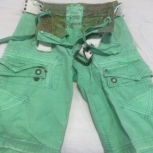 Jetlag Men's Green Jean Shorts
